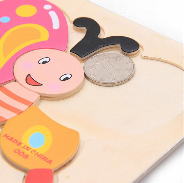 Kids Animals 3D Puzzle Wooden Toys Games