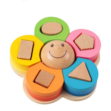 Puzzle Board Flower Geometric Nesting Stacker