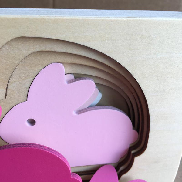 Animals Puzzle Multilayer Jigsaw Baby Wooden Toys