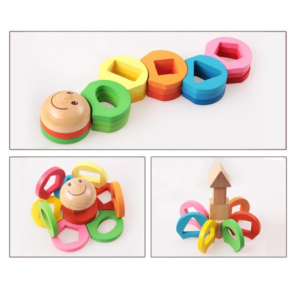 Puzzle Board Flower Geometric Nesting Stacker