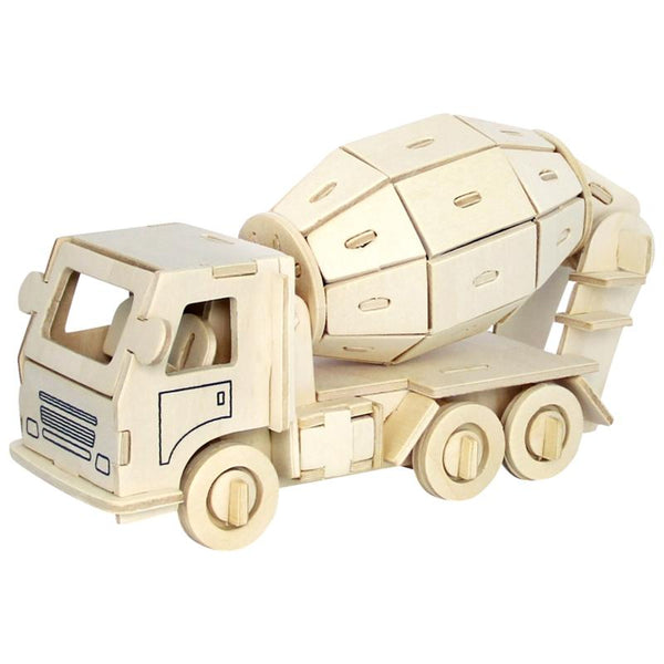 Wooden Puzzle Engineering Truck