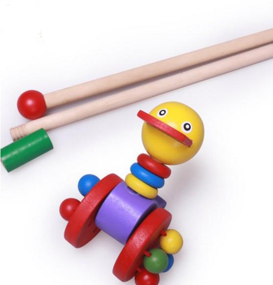 Wooden Hand Frog Push And Pull Animal