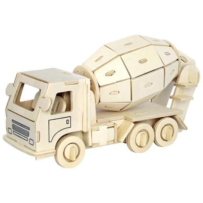 Wooden Puzzle Engineering Truck