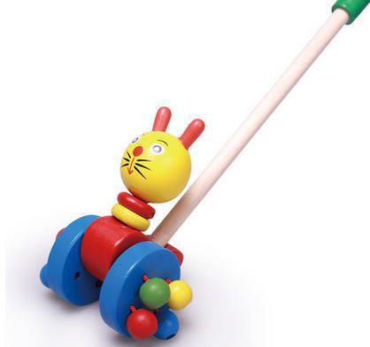 Wooden Hand Frog Push And Pull Animal