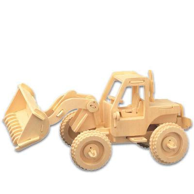 Wooden Puzzle Engineering Truck